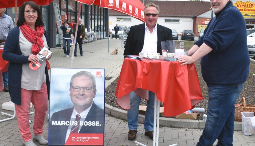 SPD-Infostand in Schöppenstedt